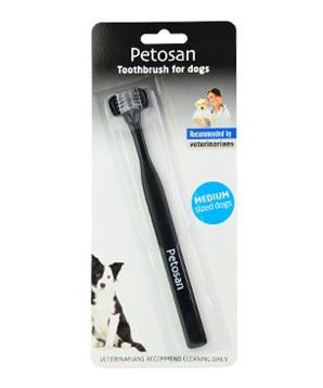 Levně Petosan zubní kartáček dvouhlavý pro psy Large