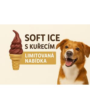 Levně Soft Ice, zmrzlina pro psy s kuřecím 50 g, zelená