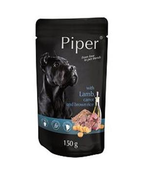 Levně PIPER s jehněčím, mrkví a rýží, kapsička pro psy 150g