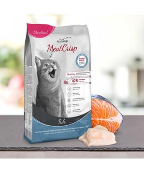 Levně Platinum MeatCrisp Sterilised Fish - Ryba pro kastrované kočky 1,5 kg