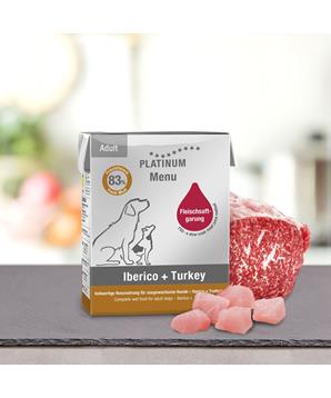 Levně Paštika Platinum Natural Menu Iberico + Turkey 375 g