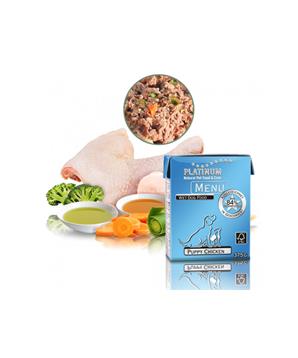Levně Paštika Platinum Natural Menu Puppy Chicken 375 g