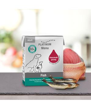 Levně Paštika Platinum Natural Menu Pure Fish - Ryby 375 g