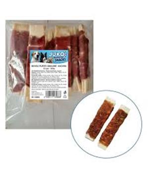 Levně Plátky buvolí obalené kachním masem JUKO Snacks 15 cm (10 ks)