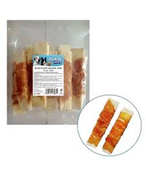 Levně Plátky buvolí obalené kuřecím masem JUKO Snacks 15 cm (10 ks)