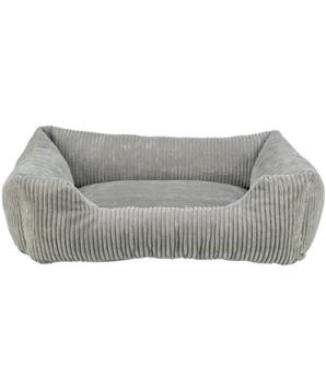 Levně Vital Bed JONNA ortopedický obdélníkový pelech, manšestrový plyš, šedá 100 x 70 cm