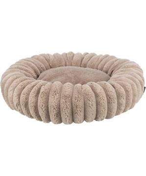 Levně Kulatý pelech LONNI, sametový manšestr, světlehnědá 60 cm