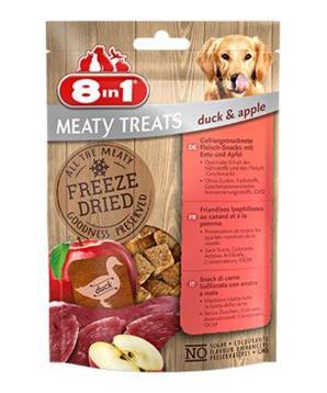 Levně Pochoutka 8in1 Meaty Treats FD Duck/Apple 50g