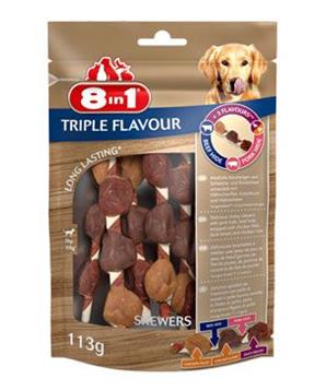 Levně Pochoutka 8in1 Triple Flavour skewers 6 ks