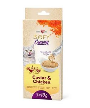 Levně Pochoutka Aiko Cat SOFY Creamy Caviar&Chicken 5x10g