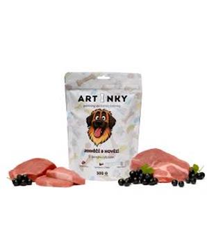 Levně Pochoutka Artinky Jehněčí&Hovězí s černým rybízem 300g