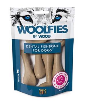 Pochoutka dentální Woolfies Dental Fishbone