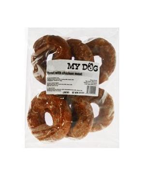Levně Pochoutka Donut s kuřecím masem 12,5cm/6ks