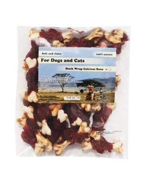 Pochoutka Kalciová kost 5cm s kachním masem 