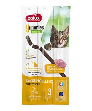 Levně Pochoutka kočka YUMMIES krůtí a játra Zolux 3ks