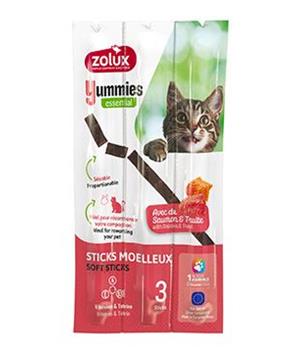 Levně Pochoutka kočka YUMMIES losos a pstruh Zolux 3ks