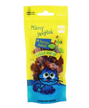 Levně Pochoutka kuřecí kousky se šantou kočičí MAPES 50g