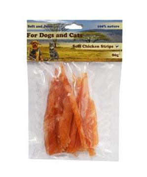 Levně Pochoutka Kuřecí proužky měkké 80g