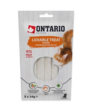 Levně Pochoutka ONTARIO lízací kuřecí 5 x 14g
