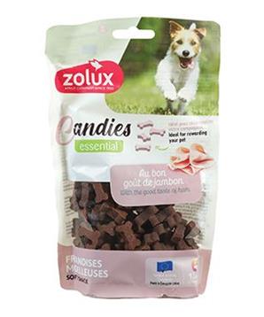 Levně Pochoutka pes CANDIES kostičky šunkové Zolux 150g