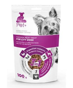 Levně Pochoutka Pet+ 3v1 pes FOR CITY DOGS kuřecí 100g
