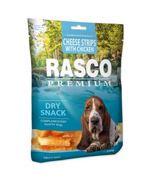 Pochoutka RASCO Premium proužky sýru obalené kuřecím masem 