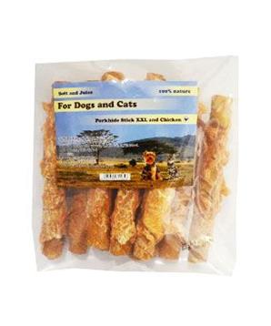 Levně Pochoutka Rolka z vepř. kůže s kuřecím masem 16cm 450g