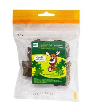 Levně Pochoutka sušená MAPES Zvěřina daněk 60 g