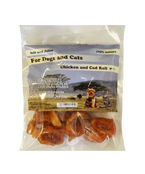 Pochoutka Tresčí kroužky s kuřecím masem měkké 