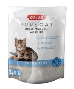 Podestýlka PURECAT fine silica 3,8l Zolux