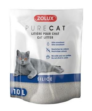 Levně Podestýlka PURECAT natural silica 10l Zolux