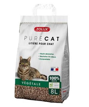 Levně Podestýlka PURECAT Wooden Pellets 8l Zolux