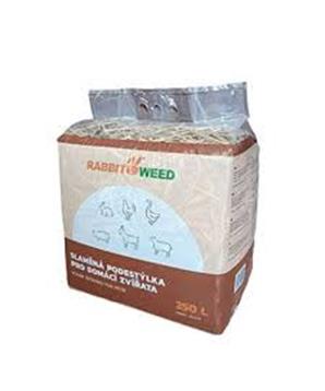 Levně Podestýlka slaměná pro domácí zvířata RabWeed 250l