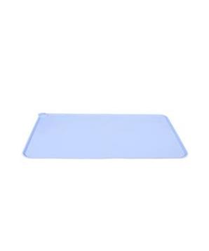 Levně Podložka hladká SILICONE pod misku, modrá L Zolux 55 cm x 39 cm x 0,6 cm - modrá L