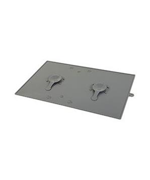 Levně Podložka pro psy SILICONE pod misku s přís. šedá Zolux 1 ks