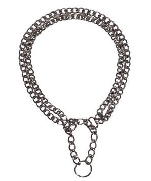 Levně Polostahovací obojek dvouřadý 35 cm/ 2 mm
