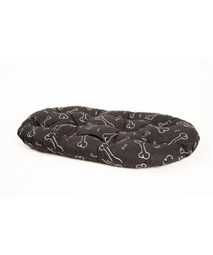 Levně Polštář ovál bavl. Kost černo/bílý 100 cm