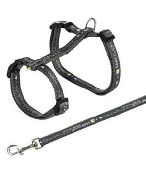Levně Postroj pro kočku s vodítkem XL GOOD LUCK 34-57cm/13mm 1 ks