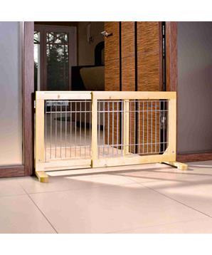 Levně Posuvná bariéra pro štěňata a malé psy 63-108x50x31 cm 1 ks