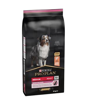 Levně Pro Plan Dog Adult Medium Sensitive Skin losos 14 kg