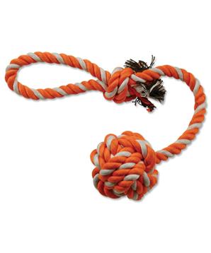 Přetahovadlo DOG FANTASY házecí oranžovo-bílé