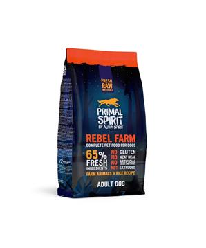Levně Primal Spirit Dog 65% Rebel Farm 12 kg