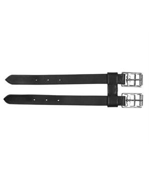 Levně Prodloužení podbřišníku dvoupřezkové 27cm-kůže černá