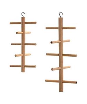 Prolézačka dřevěná závěsná-ptáci 25cm KAR