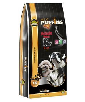 Puffins Dog Adult Mini Beef 