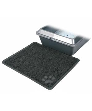 Levně PVC předložka s tlapkou, šedá k WC 45 x 37 cm 1 ks