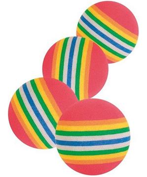 Levně Rainbow, duhové míčky 3,5 cm 4 ks