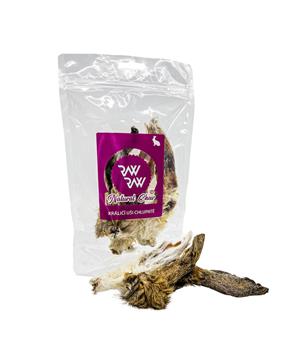 Raw Raw pochoutka Natural Chew Králičí uši s chlupy