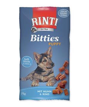 Levně Rinti Dog Extra Bits Puppy pochoutka kuře+hovězí 75g