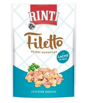 Levně Rinti Dog Filetto kapsa kuře+losos v želé 100 g